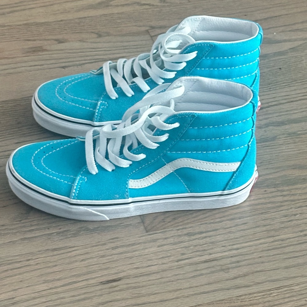 Vans Kids Sneakers - Sky Blue and White